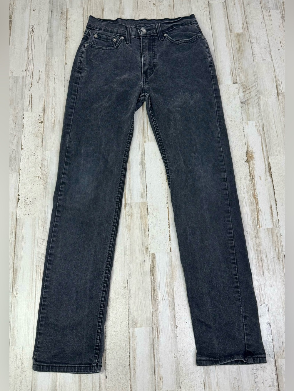 Levis 514 Pants Jeans Men 29x31 Denim Stretch Black Straight